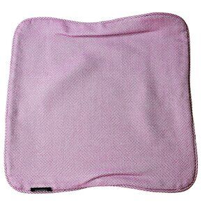 Lovesac Throw Pillow Cover with Piping Raspberry Pinwheel Weave 18x18 inch